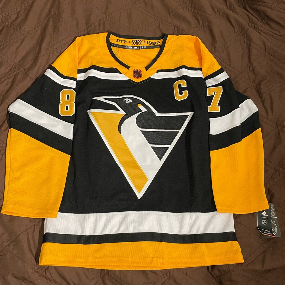 New Sidney Crosby Pittsburgh Penguins Stitched NHL Jersey Size Mens Large 52 L